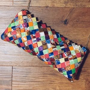 Mexican Candy Wrapper Woven Purse